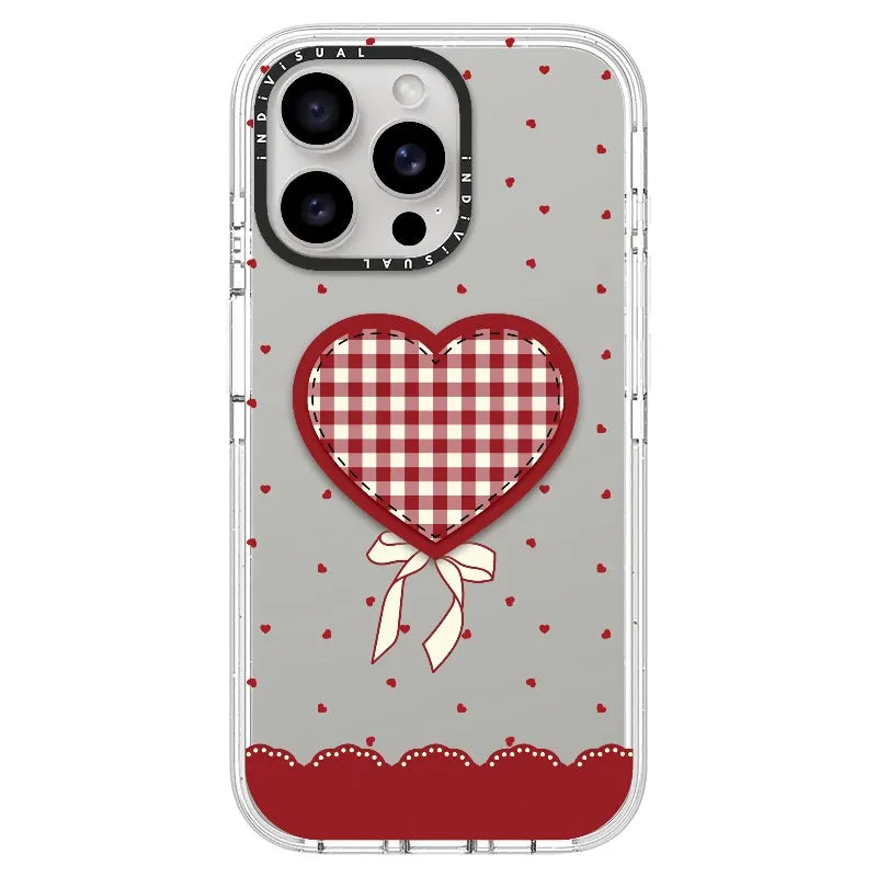 "Be Fearless" Heart, Lace and Polka Dots Phone Case_iPhone Ultra-Impact Case [1503684]