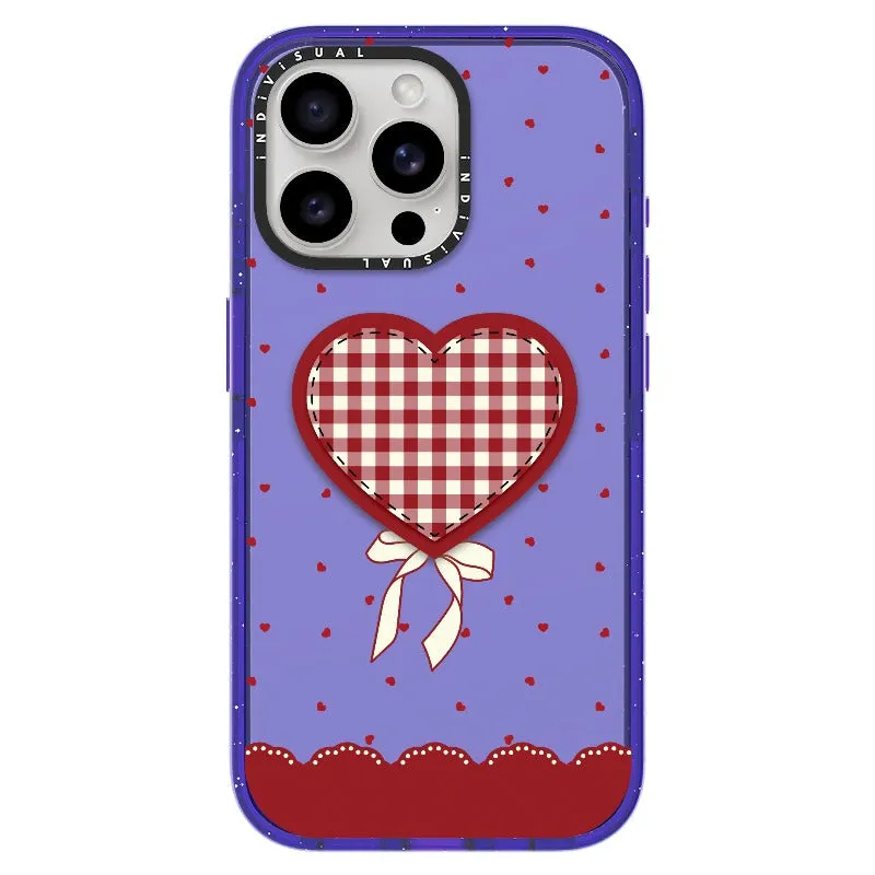 "Be Fearless" Heart, Lace and Polka Dots Phone Case_iPhone Ultra-Impact Case [1503684]