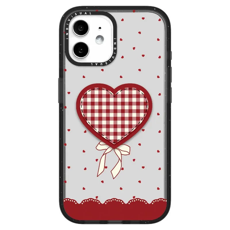 "Be Fearless" Heart, Lace and Polka Dots Phone Case_iPhone Ultra-Impact Case [1503684]