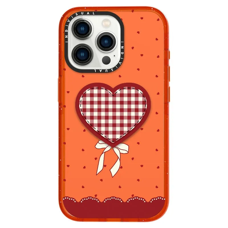 "Be Fearless" Heart, Lace and Polka Dots Phone Case_iPhone Ultra-Impact Case [1503684]