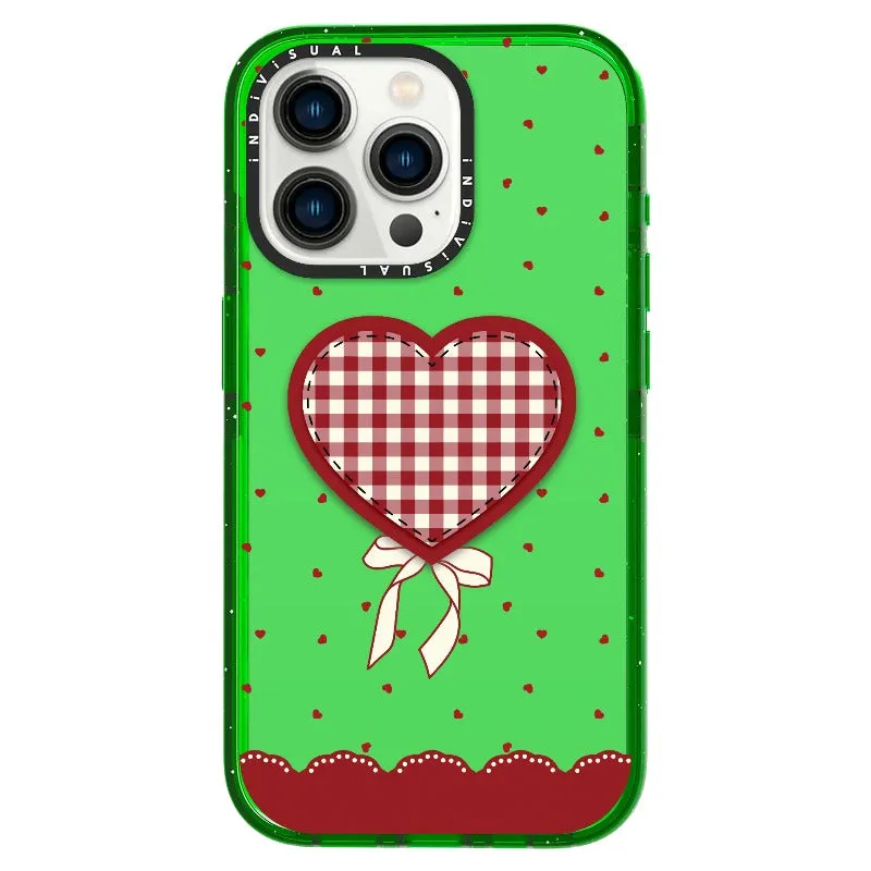 "Be Fearless" Heart, Lace and Polka Dots Phone Case_iPhone Ultra-Impact Case [1503684]
