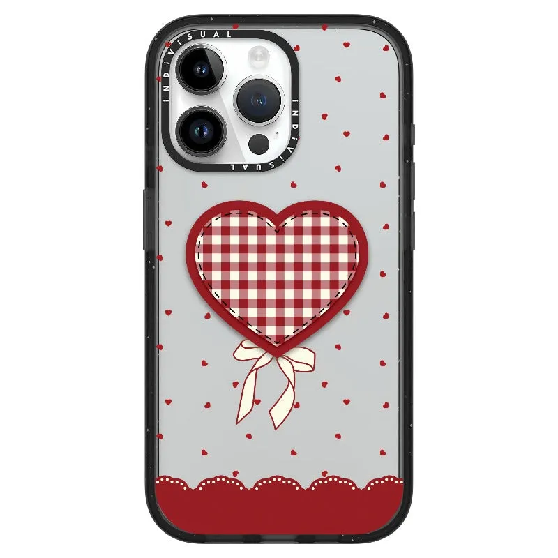 "Be Fearless" Heart, Lace and Polka Dots Phone Case_iPhone Ultra-Impact Case [1503684]