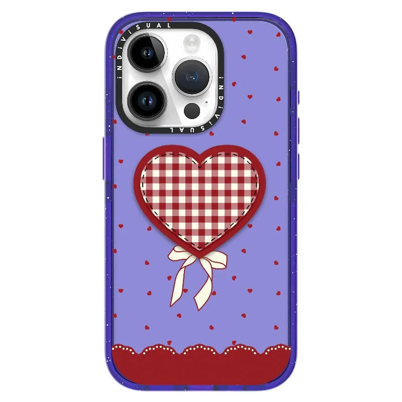 "Be Fearless" Heart, Lace and Polka Dots Phone Case_iPhone Ultra-Impact Case [1503684]