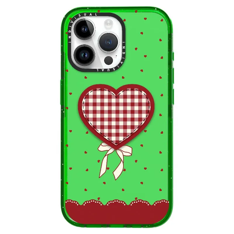 "Be Fearless" Heart, Lace and Polka Dots Phone Case_iPhone Ultra-Impact Case [1503684]