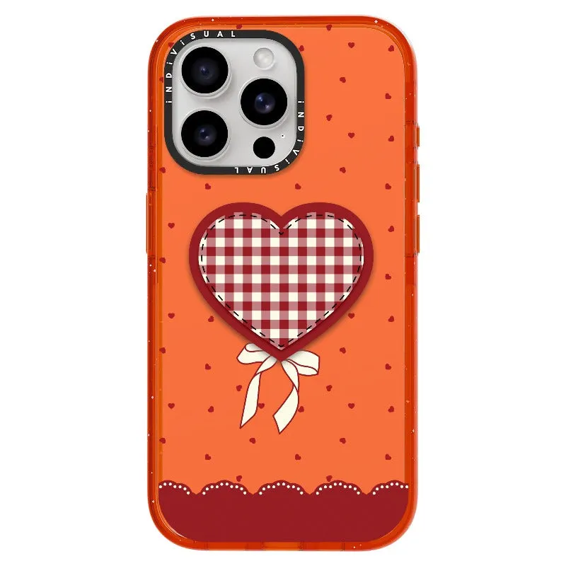 "Be Fearless" Heart, Lace and Polka Dots Phone Case_iPhone Ultra-Impact Case [1503684]