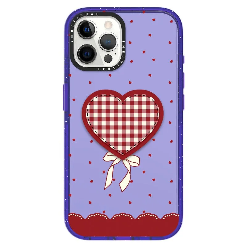 "Be Fearless" Heart, Lace and Polka Dots Phone Case_iPhone Ultra-Impact Case [1503684]