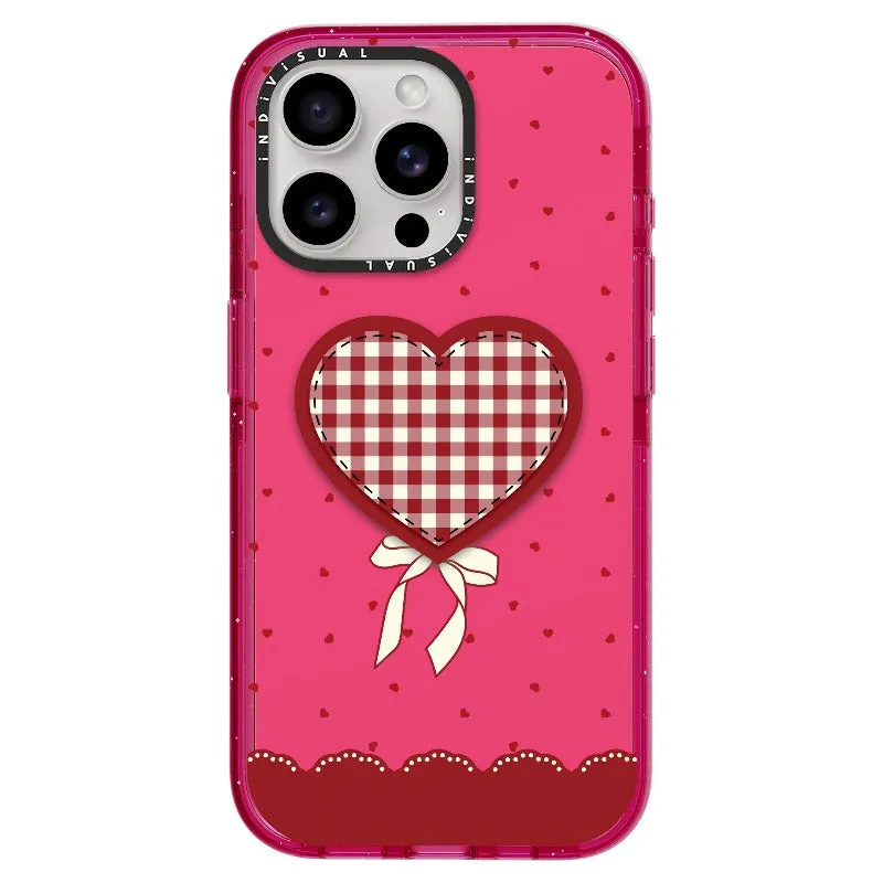 "Be Fearless" Heart, Lace and Polka Dots Phone Case_iPhone Ultra-Impact Case [1503684]