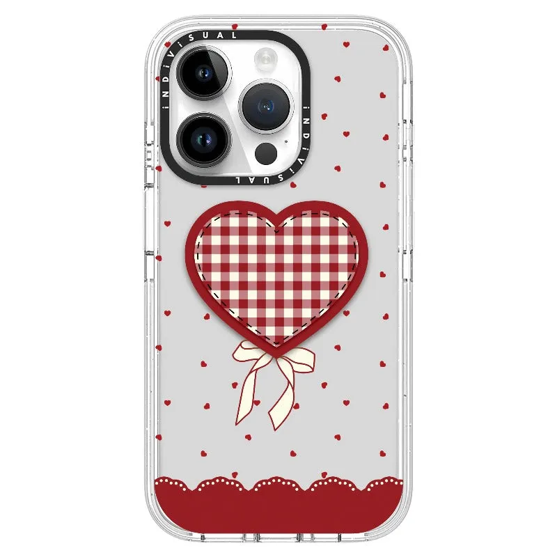 "Be Fearless" Heart, Lace and Polka Dots Phone Case_iPhone Ultra-Impact Case [1503684]