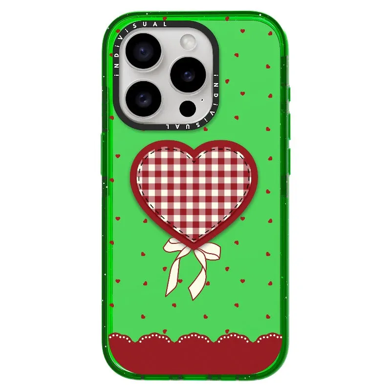 "Be Fearless" Heart, Lace and Polka Dots Phone Case_iPhone Ultra-Impact Case [1503684]