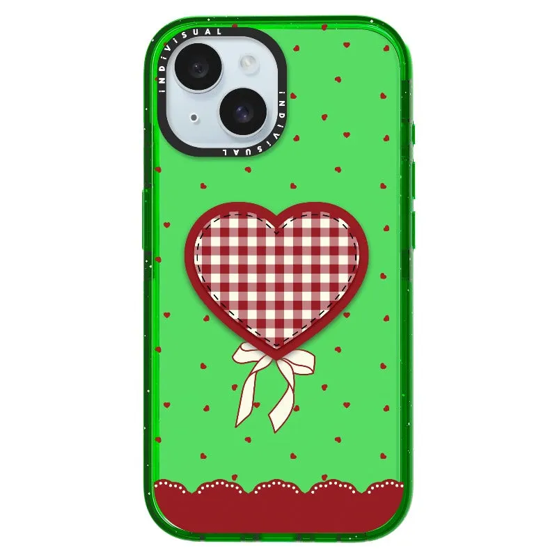 "Be Fearless" Heart, Lace and Polka Dots Phone Case_iPhone Ultra-Impact Case [1503684]