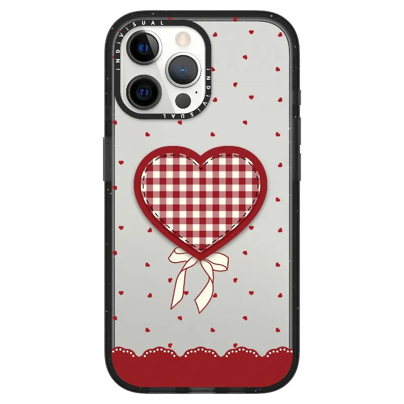 "Be Fearless" Heart, Lace and Polka Dots Phone Case_iPhone Ultra-Impact Case [1503684]