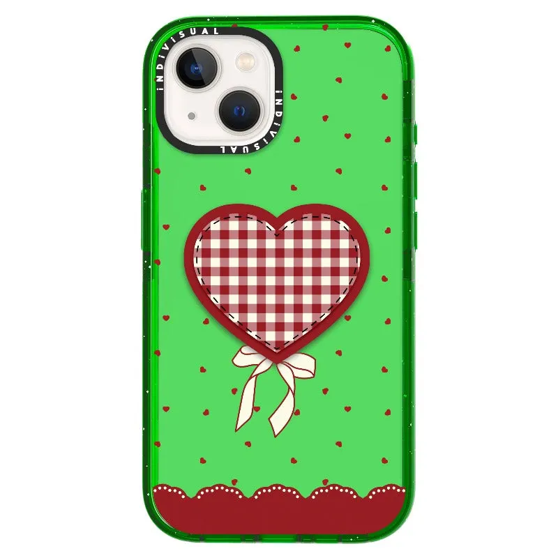"Be Fearless" Heart, Lace and Polka Dots Phone Case_iPhone Ultra-Impact Case [1503684]