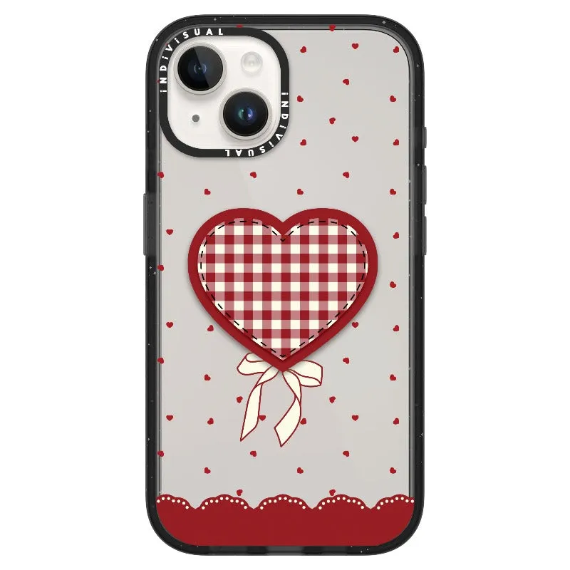 "Be Fearless" Heart, Lace and Polka Dots Phone Case_iPhone Ultra-Impact Case [1503684]
