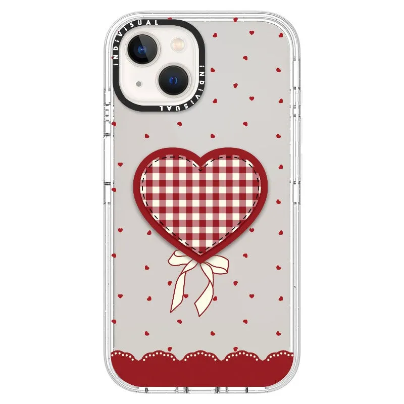 "Be Fearless" Heart, Lace and Polka Dots Phone Case_iPhone Ultra-Impact Case [1503684]