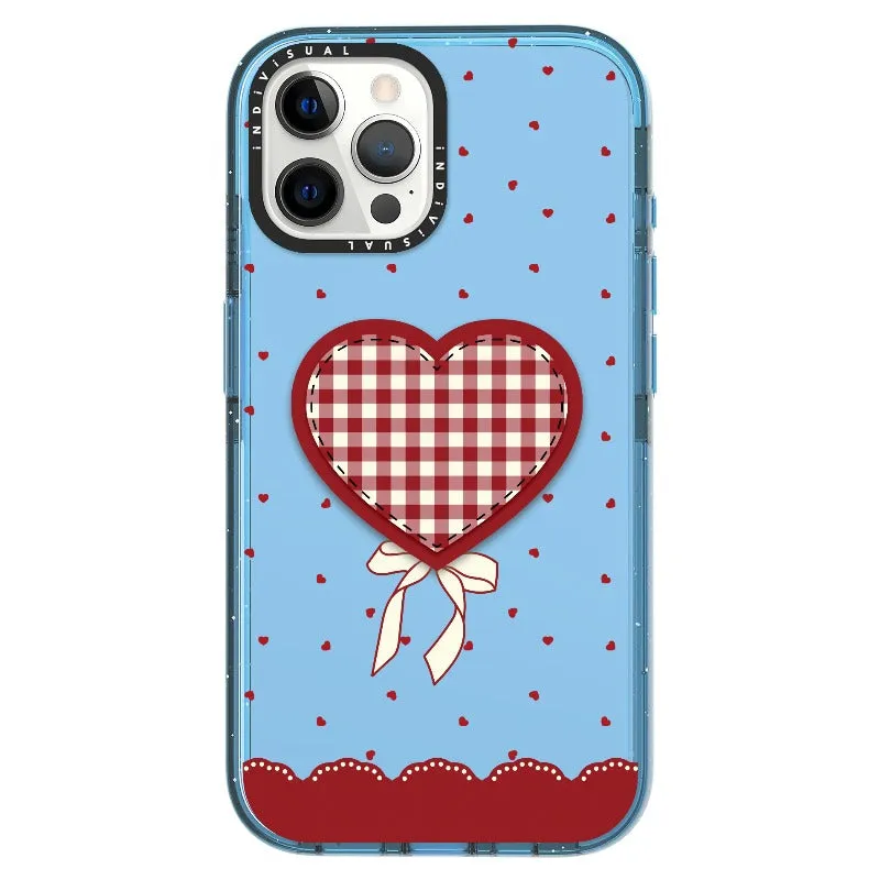 "Be Fearless" Heart, Lace and Polka Dots Phone Case_iPhone Ultra-Impact Case [1503684]