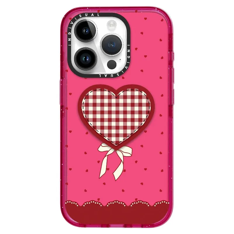 "Be Fearless" Heart, Lace and Polka Dots Phone Case_iPhone Ultra-Impact Case [1503684]