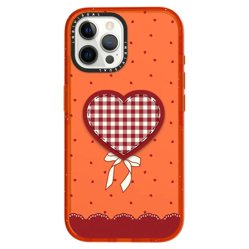"Be Fearless" Heart, Lace and Polka Dots Phone Case_iPhone Ultra-Impact Case [1503684]
