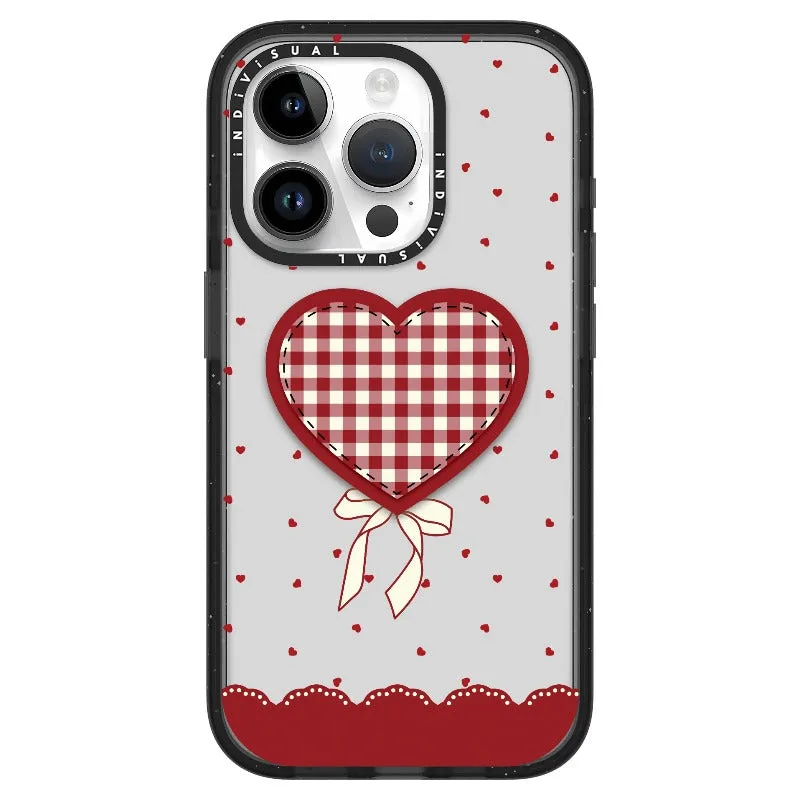 "Be Fearless" Heart, Lace and Polka Dots Phone Case_iPhone Ultra-Impact Case [1503684]