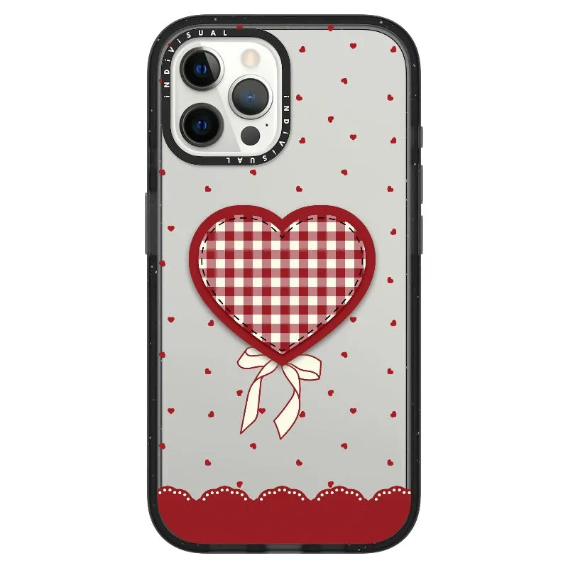 "Be Fearless" Heart, Lace and Polka Dots Phone Case_iPhone Ultra-Impact Case [1503684]