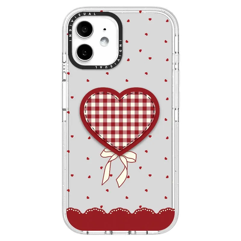 "Be Fearless" Heart, Lace and Polka Dots Phone Case_iPhone Ultra-Impact Case [1503684]