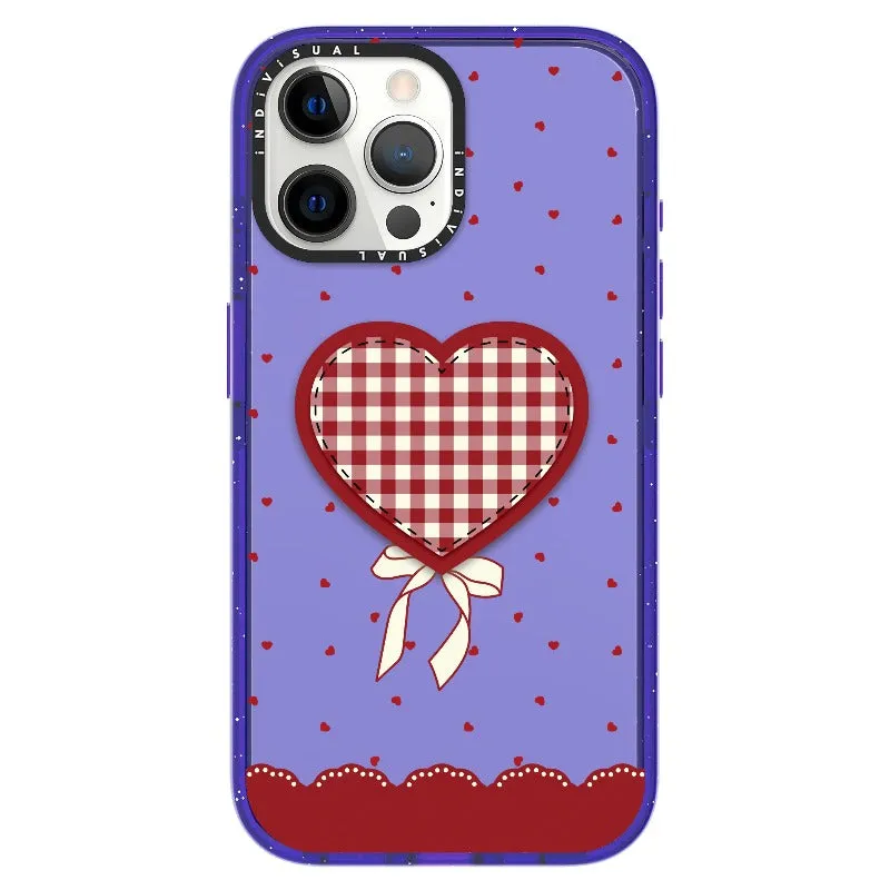 "Be Fearless" Heart, Lace and Polka Dots Phone Case_iPhone Ultra-Impact Case [1503684]