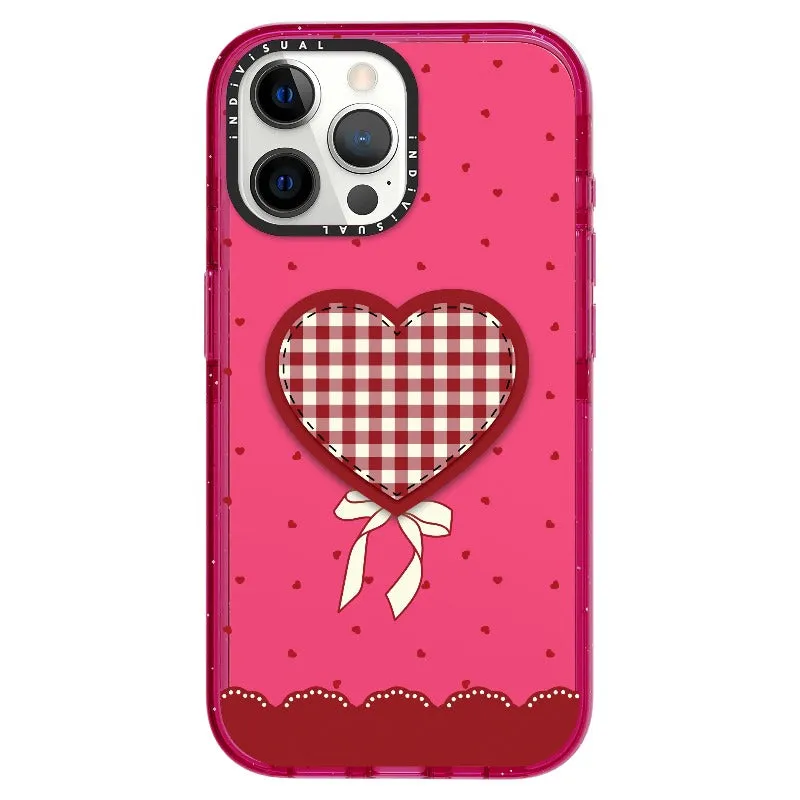 "Be Fearless" Heart, Lace and Polka Dots Phone Case_iPhone Ultra-Impact Case [1503684]