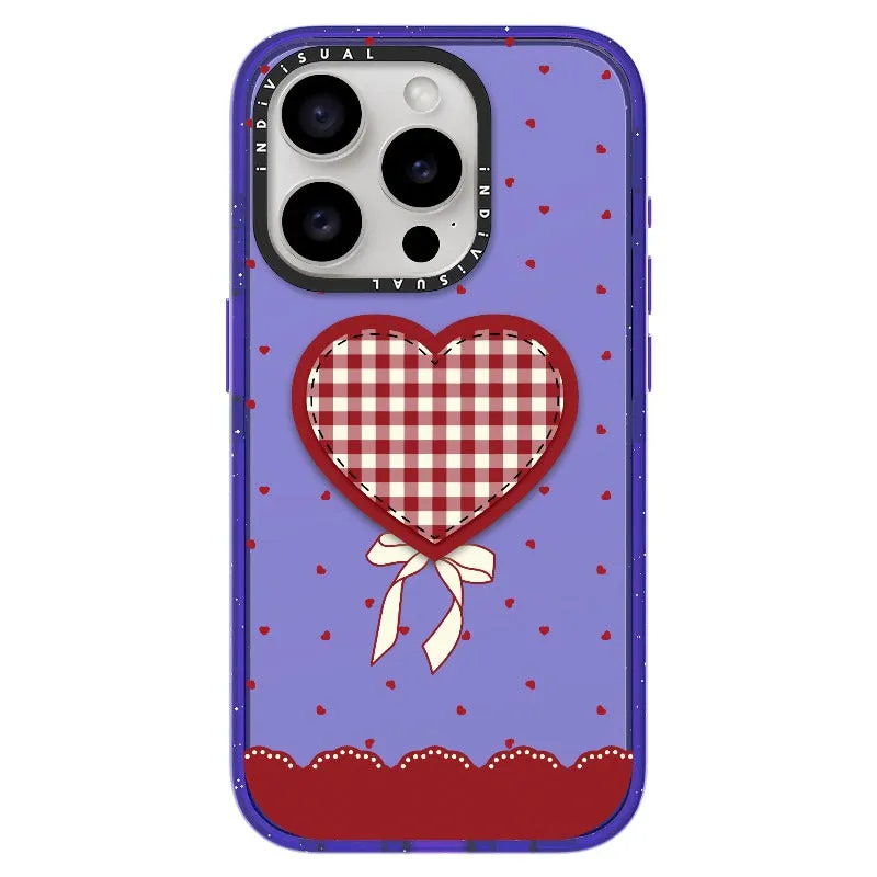"Be Fearless" Heart, Lace and Polka Dots Phone Case_iPhone Ultra-Impact Case [1503684]