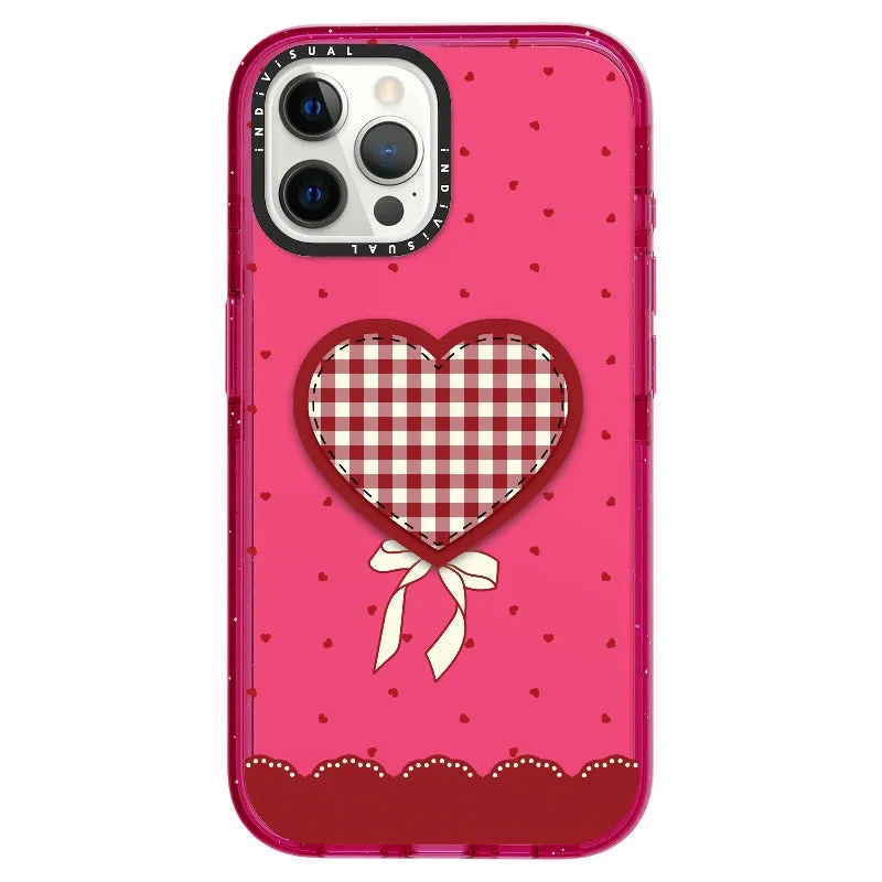 "Be Fearless" Heart, Lace and Polka Dots Phone Case_iPhone Ultra-Impact Case [1503684]