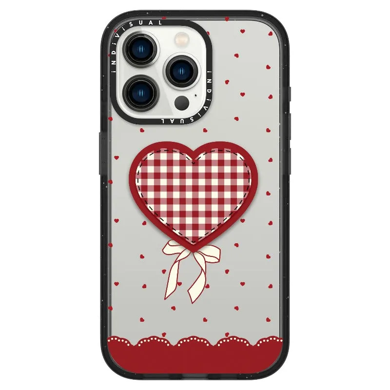 "Be Fearless" Heart, Lace and Polka Dots Phone Case_iPhone Ultra-Impact Case [1503684]