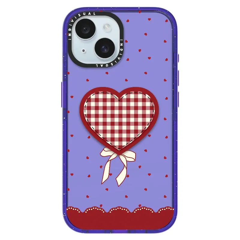 "Be Fearless" Heart, Lace and Polka Dots Phone Case_iPhone Ultra-Impact Case [1503684]