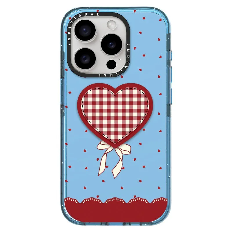 "Be Fearless" Heart, Lace and Polka Dots Phone Case_iPhone Ultra-Impact Case [1503684]
