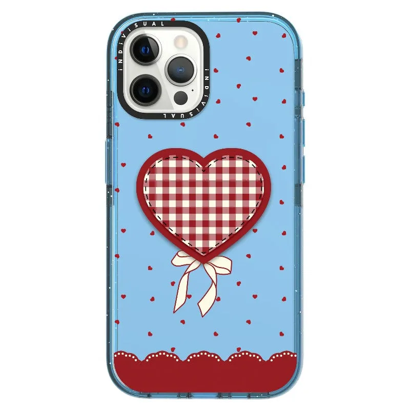 "Be Fearless" Heart, Lace and Polka Dots Phone Case_iPhone Ultra-Impact Case [1503684]