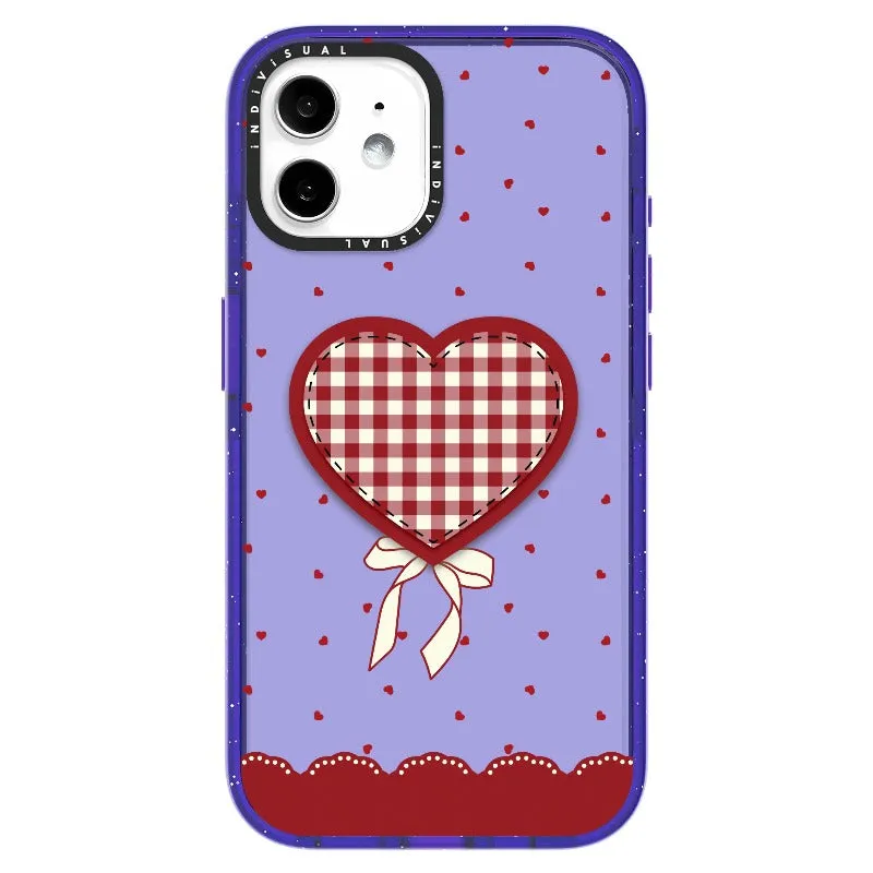 "Be Fearless" Heart, Lace and Polka Dots Phone Case_iPhone Ultra-Impact Case [1503684]