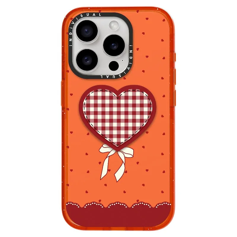"Be Fearless" Heart, Lace and Polka Dots Phone Case_iPhone Ultra-Impact Case [1503684]
