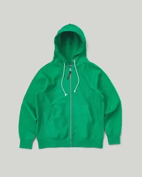 Raglan Full Zip Hoodie Green