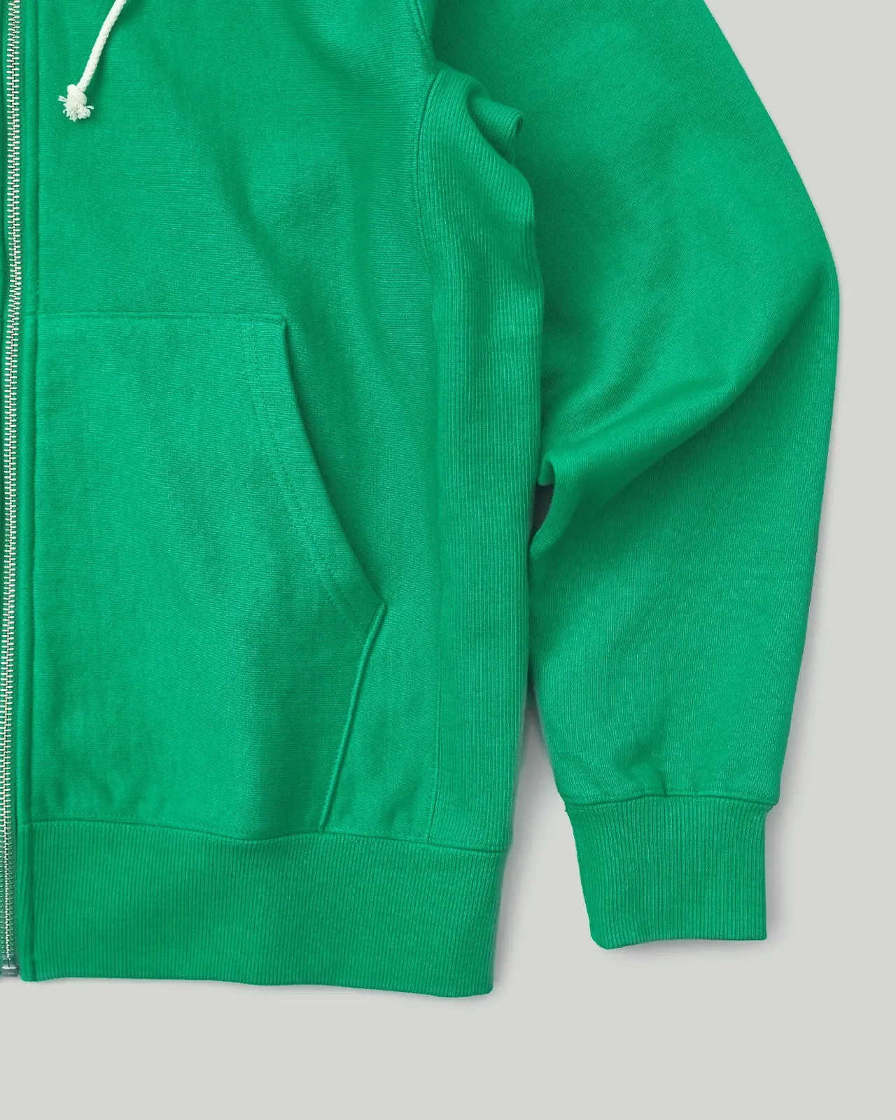 Raglan Full Zip Hoodie Green