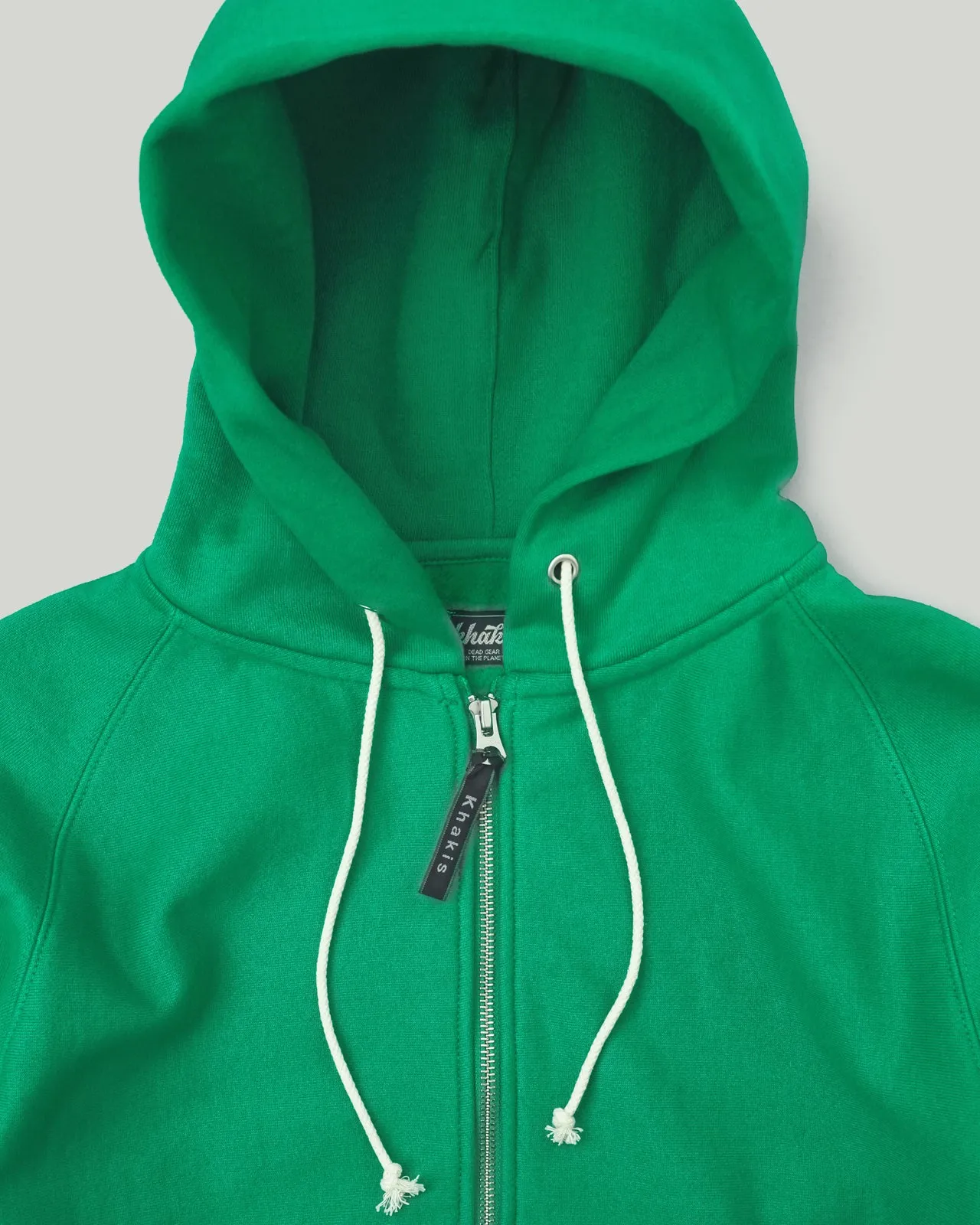Raglan Full Zip Hoodie Green
