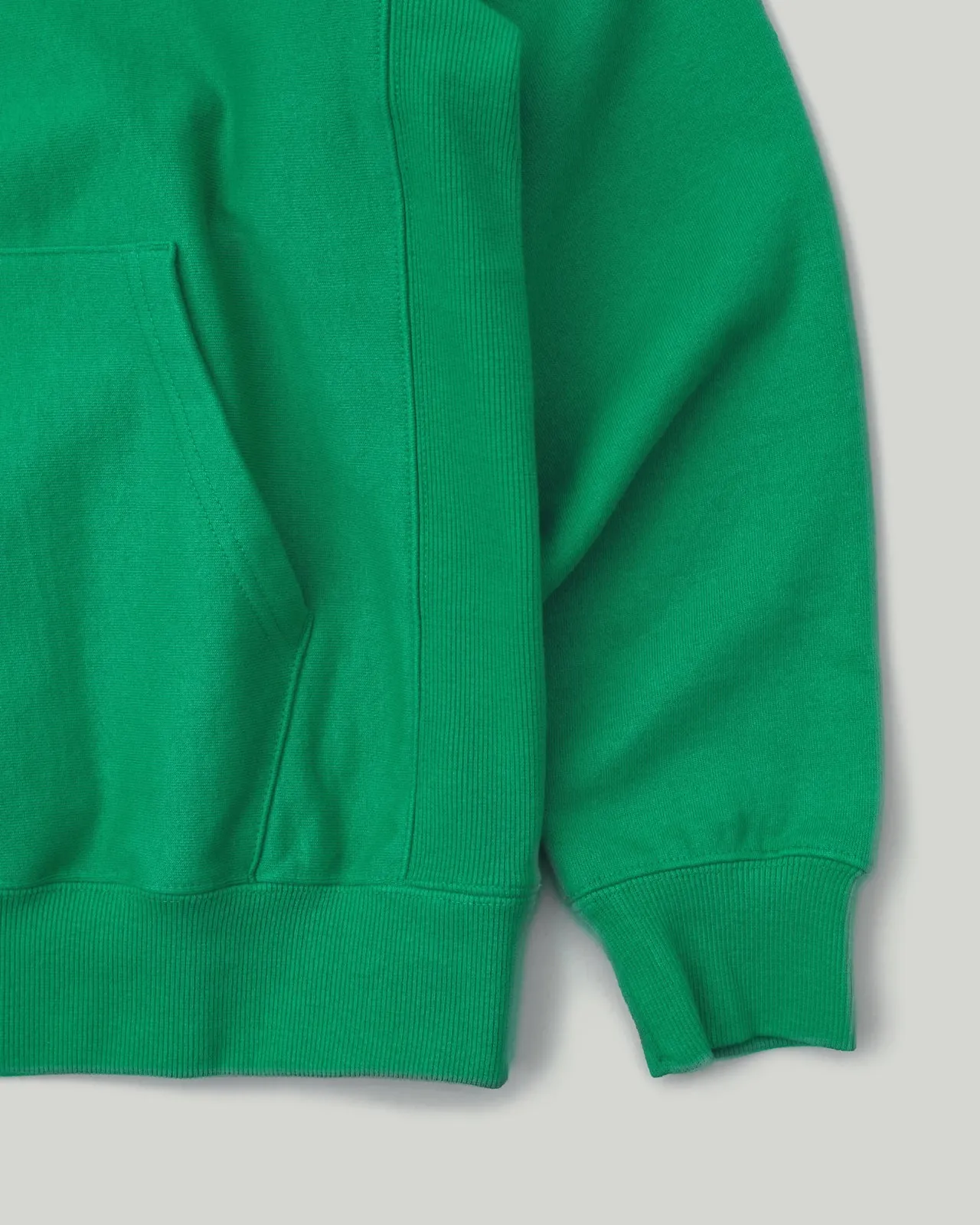 Raglan Half Zip Pullover Green