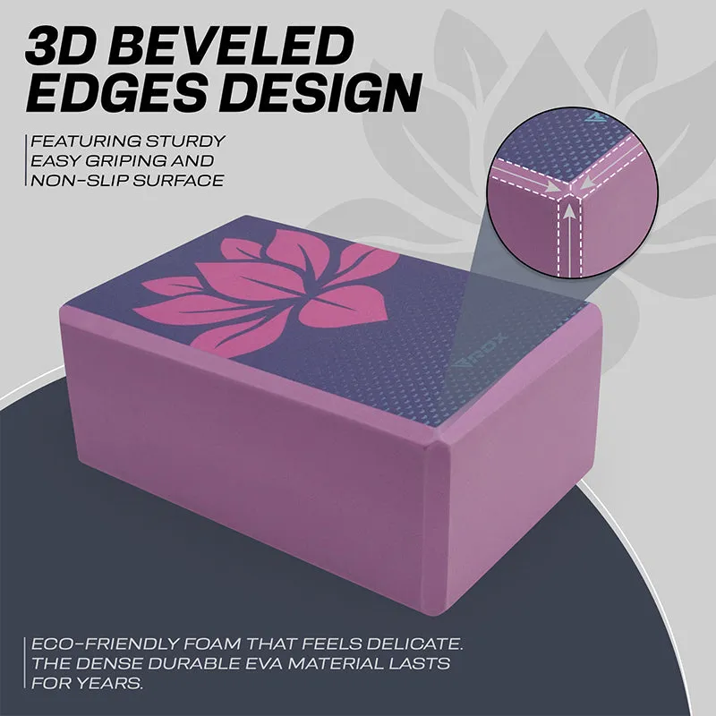 RDX D13 High Density EVA Foam Yoga Blocks Non-Slip Brick