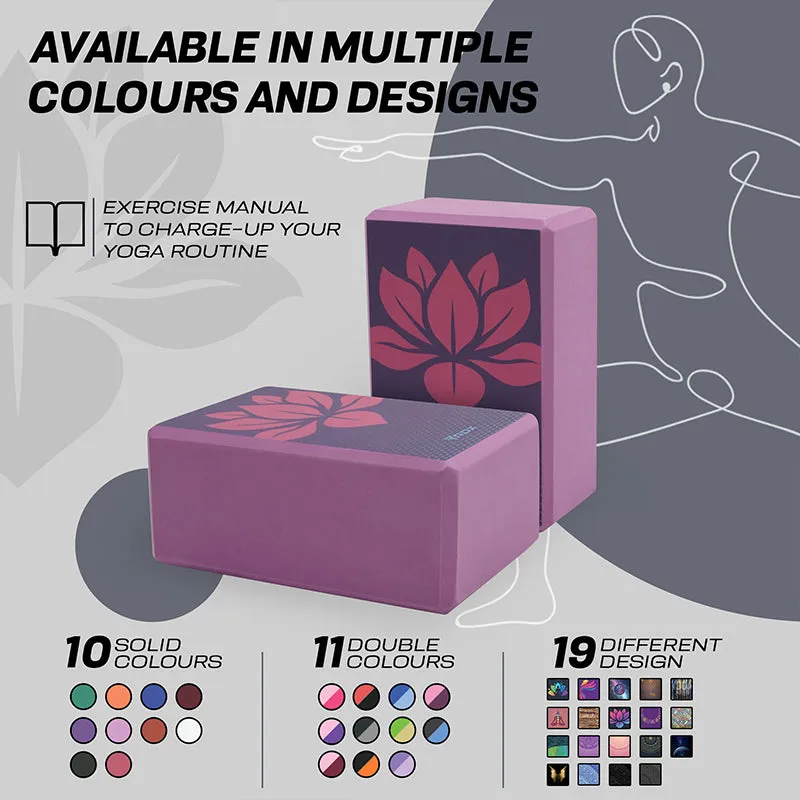 RDX D13 High Density EVA Foam Yoga Blocks Non-Slip Brick