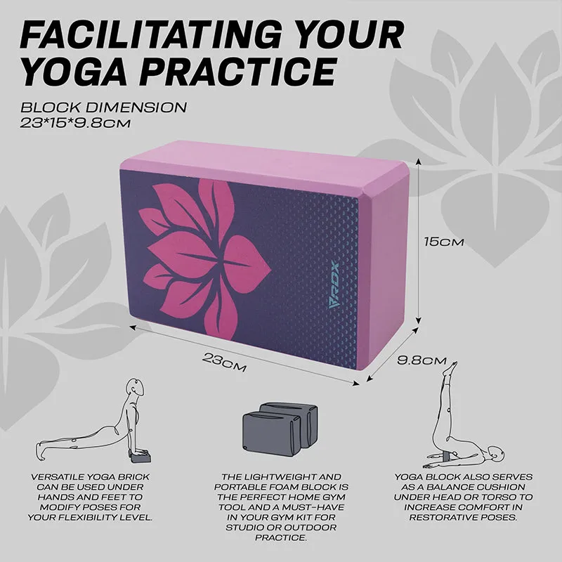 RDX D13 High Density EVA Foam Yoga Blocks Non-Slip Brick