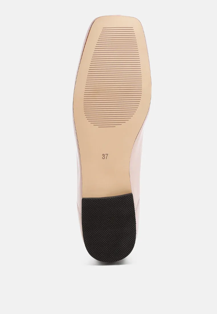 Square-Toe Bow Ballerinas By Ruw
