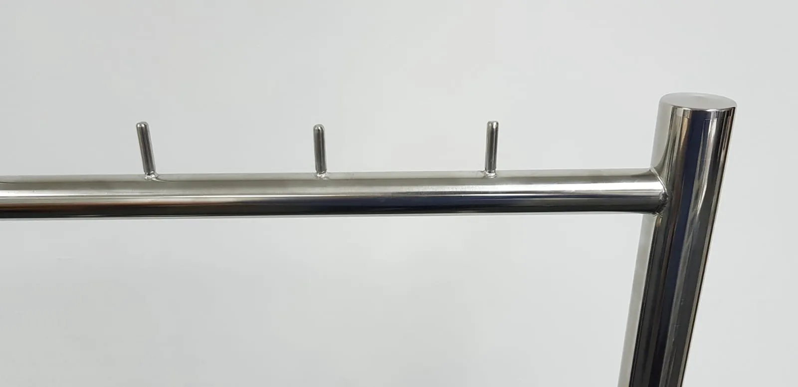 Stainless Steel Mobile Apron Trolley with 10 pcs of Stainless Steel Hangers