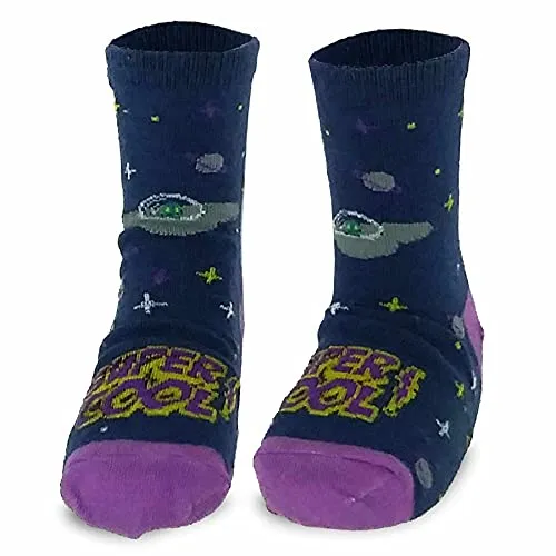 TeeHee Little Boys and Toddler Cotton Crew Socks 12 Pair Pack Gift Box (K203639C)