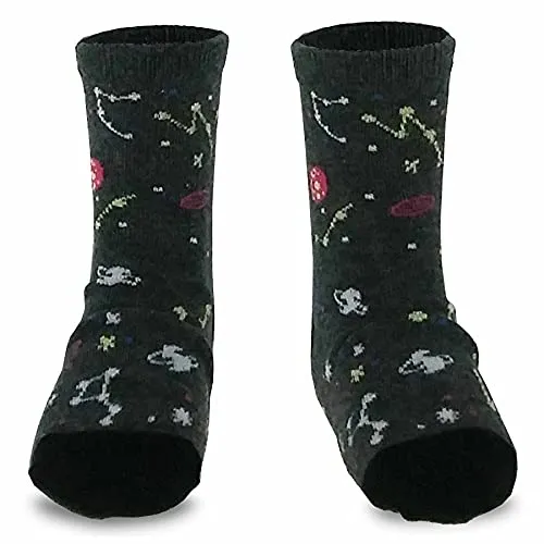 TeeHee Little Boys and Toddler Cotton Crew Socks 12 Pair Pack Gift Box (K203639C)