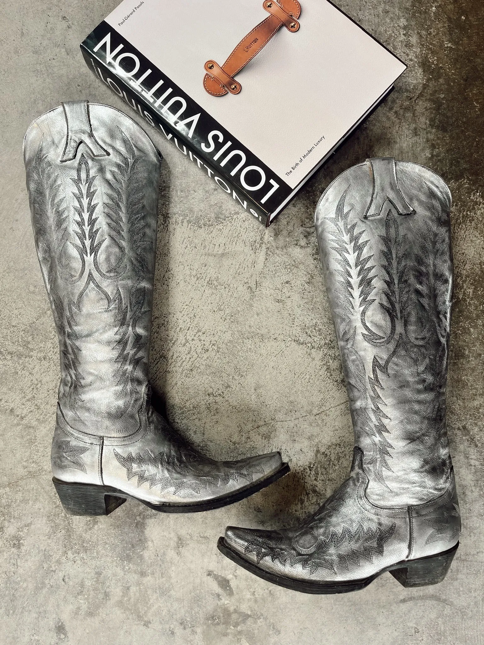 The Old Gringo Mayra Ver Boots in Silver