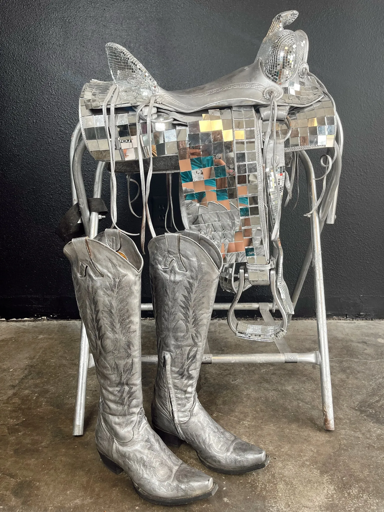 The Old Gringo Mayra Ver Boots in Silver