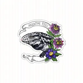 Wholesale - Argentine Black and White Tegu Banner Sticker