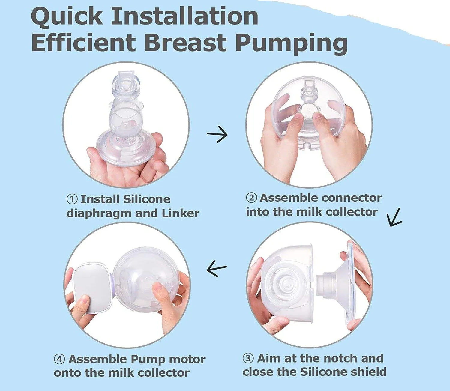 Wireless Wearable Breast Pump - Hands Free