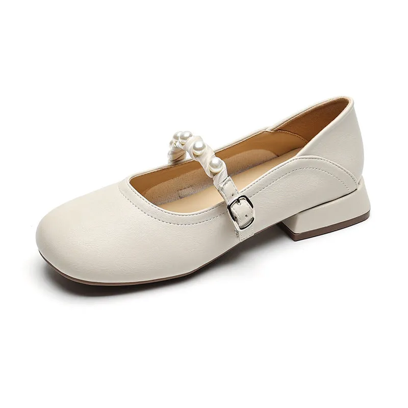 Women Fashion Soft Low Chunky Heel Pumps